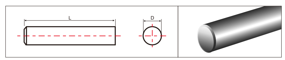 精密研磨棒，按长度切割，带倒角